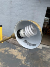 Load image into Gallery viewer, Gold Tone Adjustable Pharmacy Floor Lamp Mid Century Industrial Task Light
