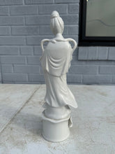 Load image into Gallery viewer, Homco Attributed Kwan Yin Guanyin Mother of Mercy White Porcelain Figurine
