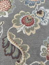 Load image into Gallery viewer, Floral Area Rug Gray Green Traditional Botanical Pattern 61 x 96
