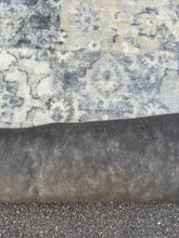 Load image into Gallery viewer, Vintage Style Patchwork Area Rug Soft Neutral Gray and Ivory 60 x 84
