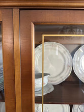 Load image into Gallery viewer, Bassett French Provincial Walnut China Cabinet with Glass Doors
