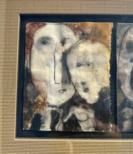 Load image into Gallery viewer, Attributed Gerard Sala Mixed Media Triptych De la semblanca d'homes animals i plantes Framed Artwork
