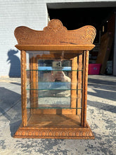 Load image into Gallery viewer, Adams Pepsin Tutti Frutti Antique Oak Apothecary Display Cabinet with Glass Shelves
