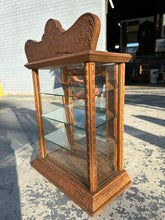 Load image into Gallery viewer, Adams Pepsin Tutti Frutti Antique Oak Apothecary Display Cabinet with Glass Shelves
