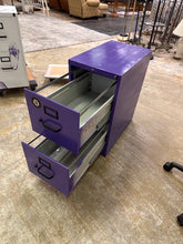 Load image into Gallery viewer, Purple Metal 2 Drawer Vertical File Cabinet Office Storage Filing Organizer
