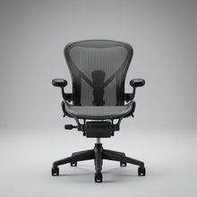 Load image into Gallery viewer, Herman Miller Aeron Size B Ergonomic Office Chair Black Mesh PostureFit
