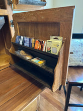 Load image into Gallery viewer, Antique Oak Hoosier Cabinet with Flour Bin, Pull-Out Work Surface &amp; Original Details

