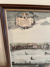 Load image into Gallery viewer, Vintage London Thames Panorama Framed Wall Art Set After Wenceslaus Hollar
