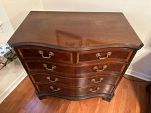 Load image into Gallery viewer, 1.) Hickory Furniture “American Masterpiece” Serpentine Front Oversized Nightstand
