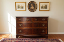 Load image into Gallery viewer, Hickory Furniture “American Masterpiece” Serpentine Front Bachelor’s Chest in Flame Mahogany

