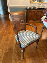 Load image into Gallery viewer, Century Furniture Italian Neoclassical Tuscan Style Dining Set with 8 Cane-Back Chairs
