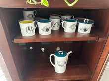 Load image into Gallery viewer, Susie Cooper “Black Fruit” Coffee Set by Wedgwood – 19-Piece Set – Excellent Condition
