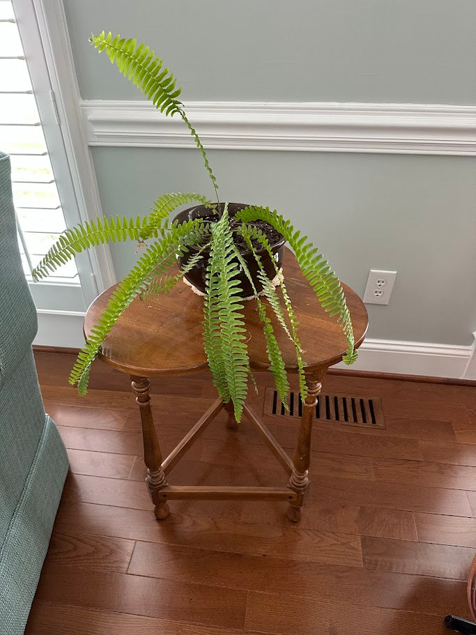 Ethan Allen 3-Clover Side Table – Solid Wood Accent Table