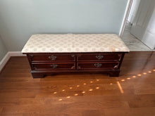 Load image into Gallery viewer, Lane “Legacy Love Chest” Cedar Hope Chest with Upholstered Top – Mahogany Finish
