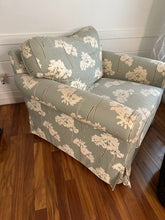 Load image into Gallery viewer, Camden Collection Swivel Arm Chair in Sage Floral Upholstery
