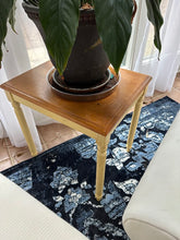 Load image into Gallery viewer, Two Tone Wood Accent Side Table with Turned Legs 22 Inch Height
