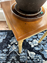 Load image into Gallery viewer, Two Tone Wood Accent Side Table with Turned Legs 22 Inch Height
