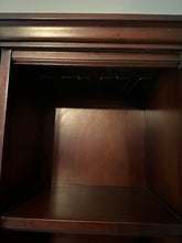 Load image into Gallery viewer, Pier 1 Solid Wood Wine Cabinet Hutch 55 Inch Triple Storage Unit
