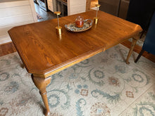 Load image into Gallery viewer, Cochrane Furniture Solid Oak Dining Table Queen Anne Style
