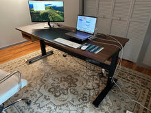 Load image into Gallery viewer, Uplift 72 x 30 Electric Standing Desk with Solid Wood Top and Programmable Memory
