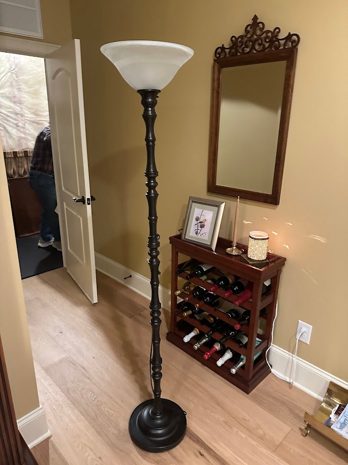 Traditional Torchiere Floor Lamp – 72