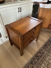 Load image into Gallery viewer, Mid-Century Tiki Brutalist Nightstand by United Furniture
