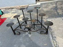 Load image into Gallery viewer, Large Wrought Iron Multi Arm Candelabra Floor Candle Holder Gothic Style
