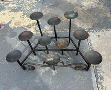 Load image into Gallery viewer, Large Wrought Iron Multi Arm Candelabra Floor Candle Holder Gothic Style
