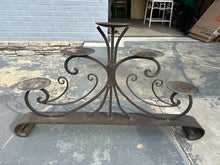 Load image into Gallery viewer, Wrought Iron 5 Arm Candelabra Tabletop Candle Holder Gothic Scroll
