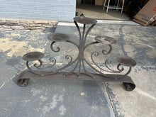 Load image into Gallery viewer, Wrought Iron 5 Arm Candelabra Tabletop Candle Holder Gothic Scroll
