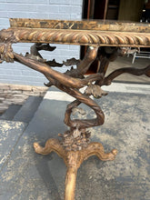 Load image into Gallery viewer, Maitland Smith Grotto Style Bird and Branch Marble Top Accent Table
