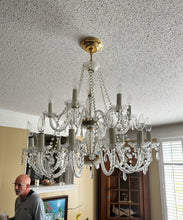 Load image into Gallery viewer, The Cavendish Manor Crystal Chandelier – 12-Light – 30&quot; Round x 26.5&quot; Tall
