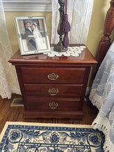 Load image into Gallery viewer, Pair of American Drew Solid Cherry Chippendale Nightstands – 26&quot; Wide
