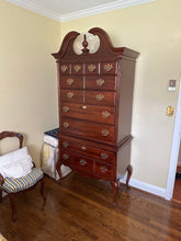 Load image into Gallery viewer, American Drew Cherry Tall Boy Dresser – 81” Statement Piece
