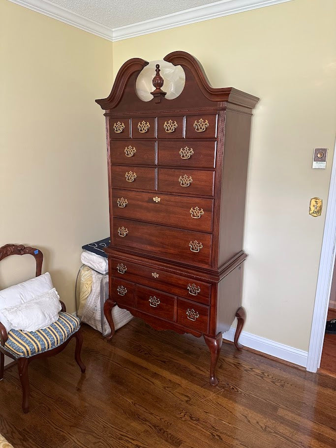 American Drew Cherry Tall Boy Dresser – 81” Statement Piece