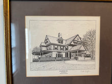 Load image into Gallery viewer, Scott Kiefer Presidential Homes Prints Set of 5 Framed Ulysses Grant Roosevelt Jefferson Hayes
