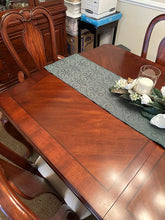 Load image into Gallery viewer, Cherry Wood Dining Table Set with 6 Chairs and Extension Leaf
