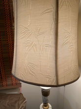 Load image into Gallery viewer, Tall Marble and Brass Floor Lamp Neoclassical Hollywood Regency Style
