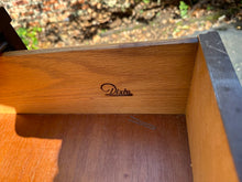 Load image into Gallery viewer, Mid Century Modern Dixie Walnut 5 Drawer Chest on Tapered Legs
