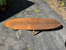 Load image into Gallery viewer, Mersman Mid Century Modern Oval Walnut Coffee Table with Tapered Legs
