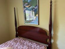 Load image into Gallery viewer, Queen Size Mahogany Four Poster Bed Hepplewhite Style by Craftique
