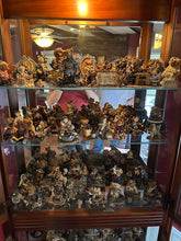 Load image into Gallery viewer, Boyds Bears Resin Figurine Collection Large Lot Display Case Full Set
