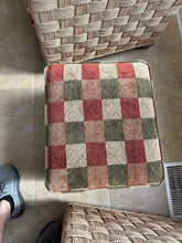 Load image into Gallery viewer, Pair of Ethan Allen Balta Seagrass Armchairs with Ottoman Basketweave Frame
