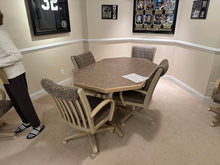 Load image into Gallery viewer, Chromcraft Postmodern Dining Table with 6 Swivel Chairs
