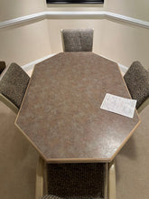 Load image into Gallery viewer, Chromcraft Postmodern Dining Table with 6 Swivel Chairs
