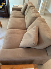 Load image into Gallery viewer, Havertys 90 Inch Khaki Fabric SofaTrend Modern Sofa

