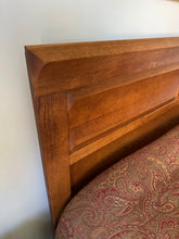 Load image into Gallery viewer, Queen Size Wood Headboard Bed Frame with Paneled Design and Metal Support Frame

