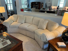 Load image into Gallery viewer, Curved Bouclé Upholstered Sectional Sofa 124 Inch Contemporary Lounge Couch
