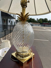 Load image into Gallery viewer, Hollywood Regency Crystal Pineapple Twist Lamp – 29&quot; Tall
