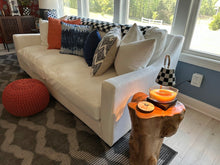 Load image into Gallery viewer, 92 Inch Contemporary Upholstered Sofa Linen Fabric Deep Seat
